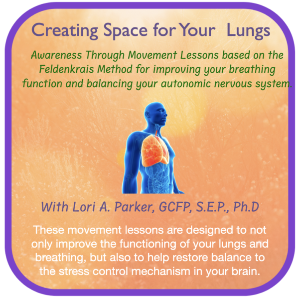 Cover for Feldenkrais Audio tapes for Body Awareness. Focus on Breathing.