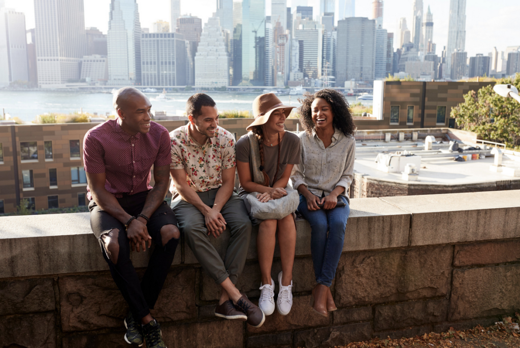 Image of what life can be like in a Ventral Vagal State. People casually visiting -- enjoying the social engagement. Safe & Sound Protocol aims to bring one back into this state.