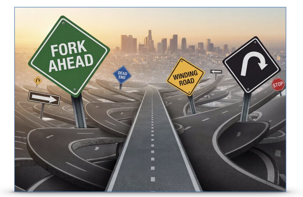 Image of roads and road signs